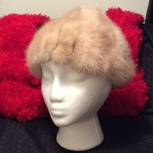 Antique Mink Hat by Howard Albert, N.Y. (For Petite Heads)